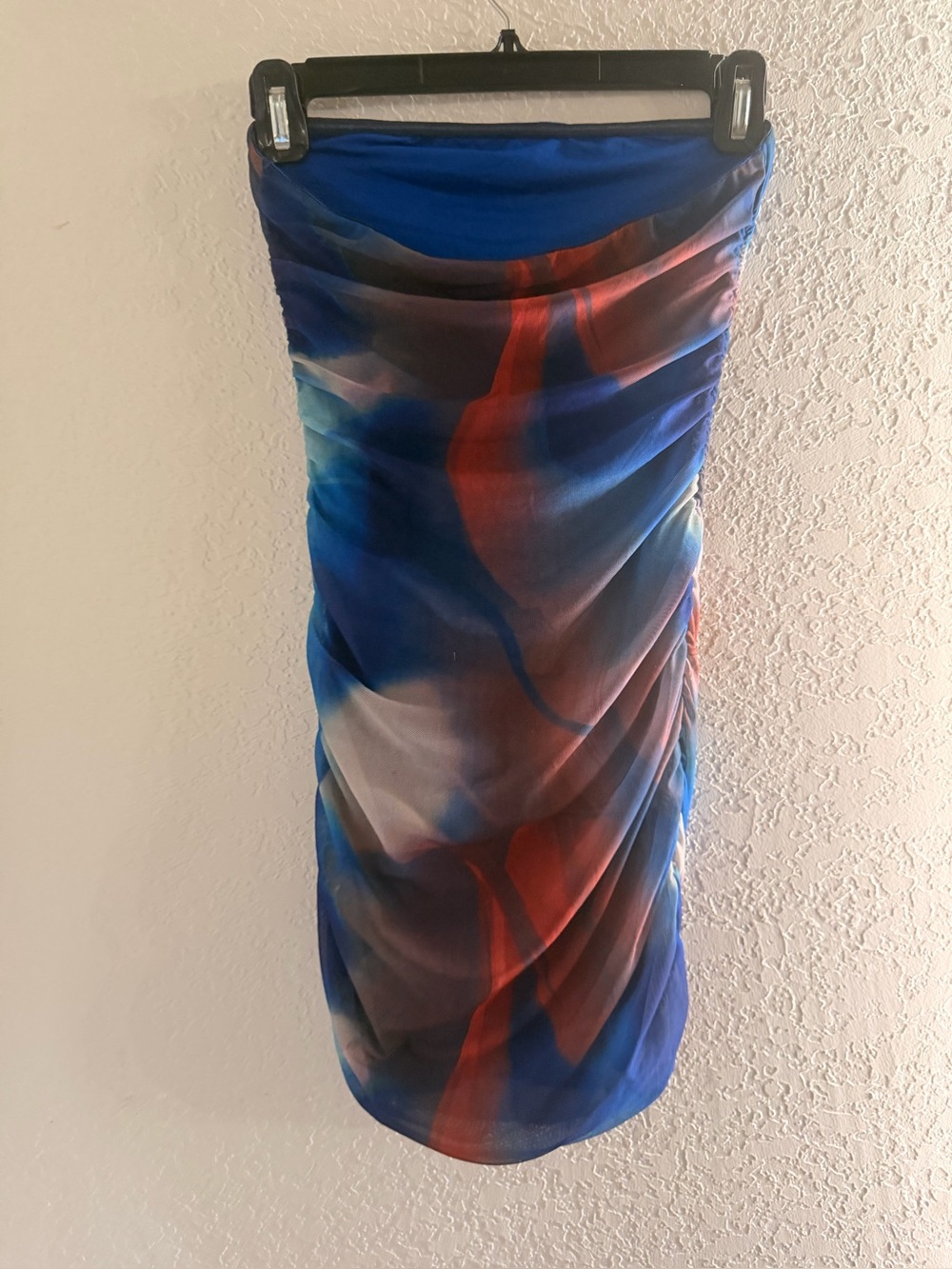 Princess Polly Blue, Red & White Ruched Swim Sarong Cover-Up